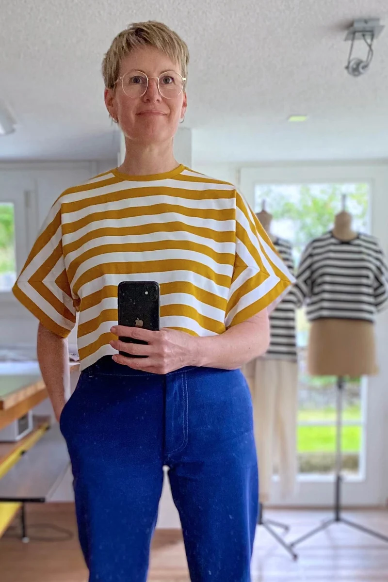 No63 T-Shirt mit Streifen
