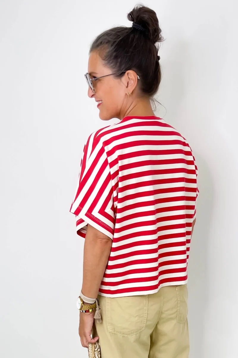 No63 T-Shirt mit Streifen