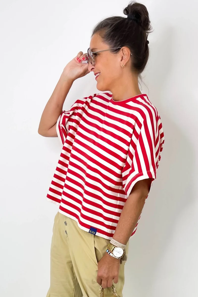 No63 T-Shirt mit Streifen