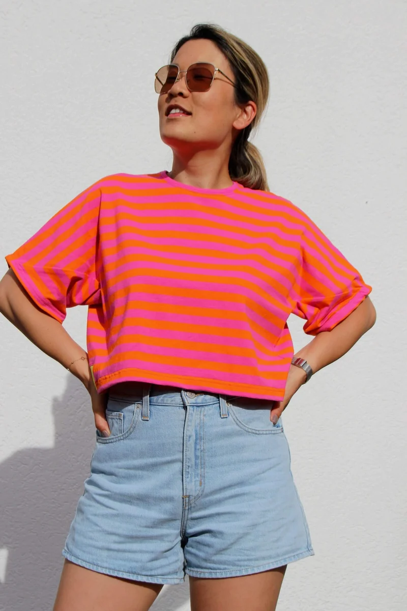 No63 T-Shirt mit Streifen