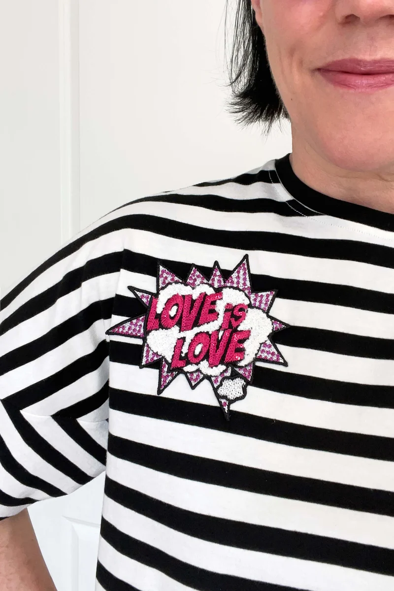 No63 T-Shirt mit Streifen