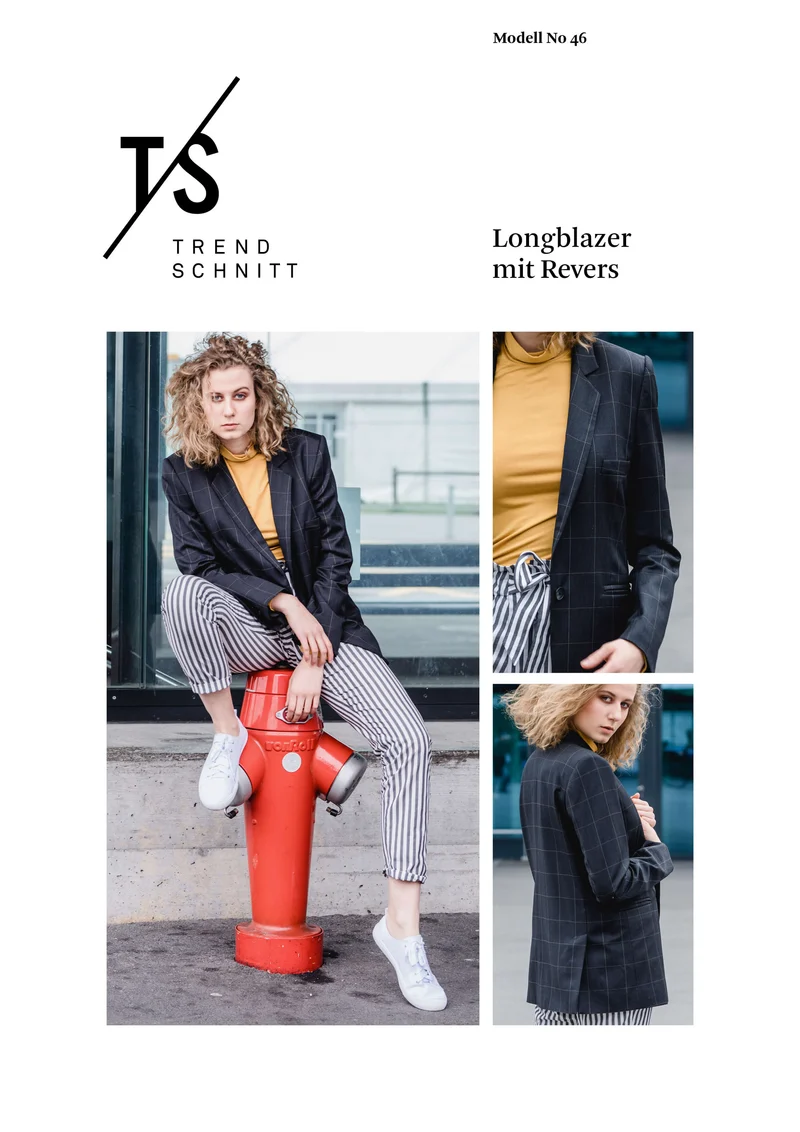 No46 Schnittmuster Longblazer