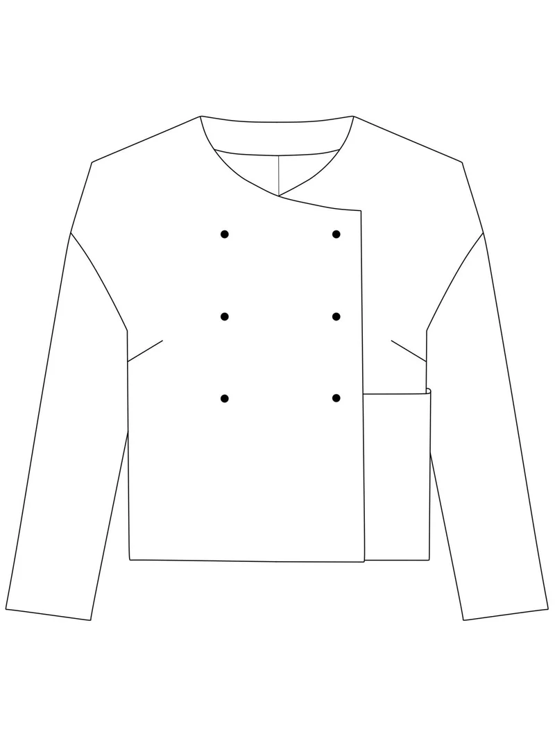 No49 kurze Jacke zweireihig