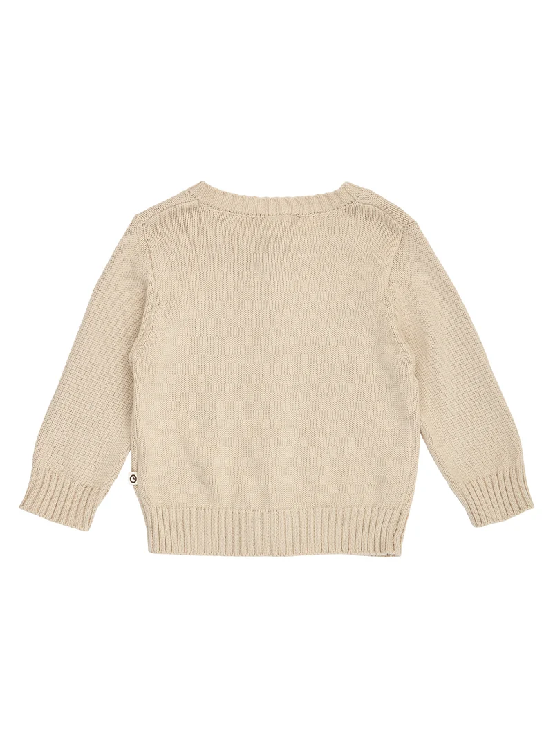 Strickjacke Old English Beige