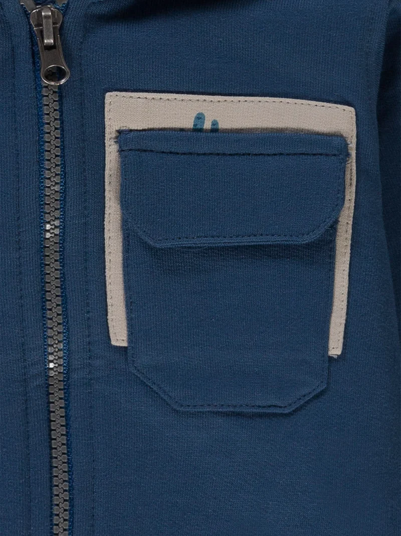 Sweatjacke Marineblau