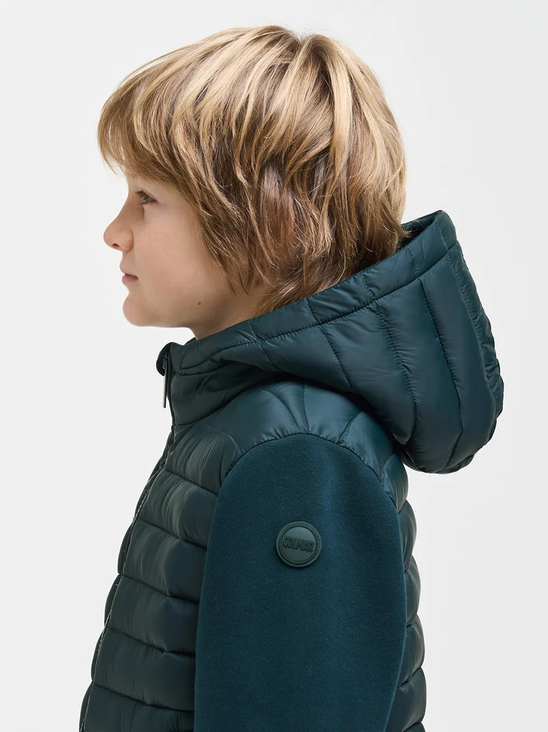 Winterjacke Multi Material Olivgrün