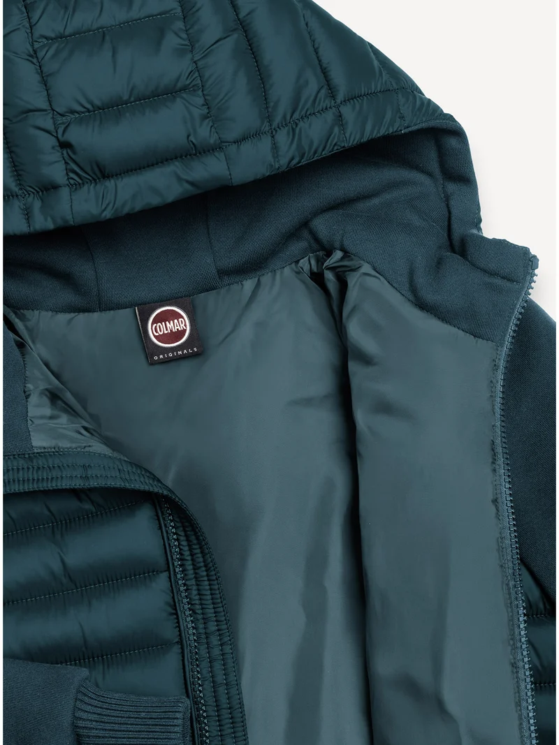 Winterjacke Multi Material Olivgrün