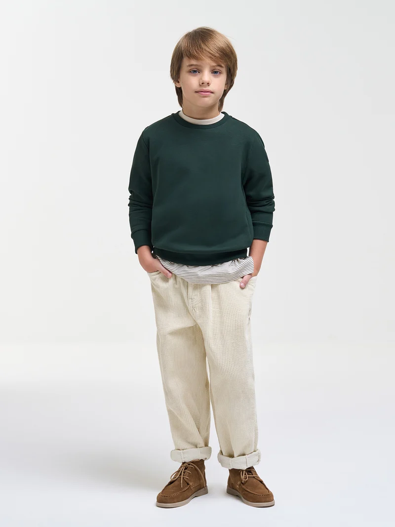Sweatshirt Soft Olivgrün