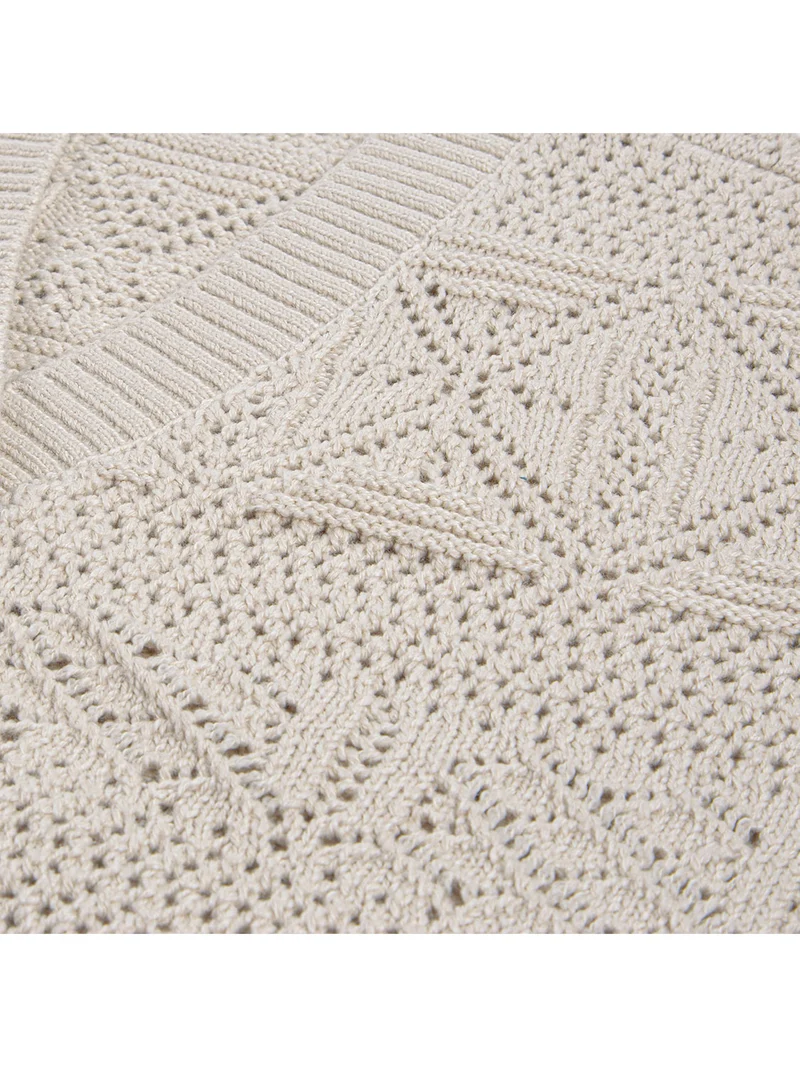 Strickjacke Beige