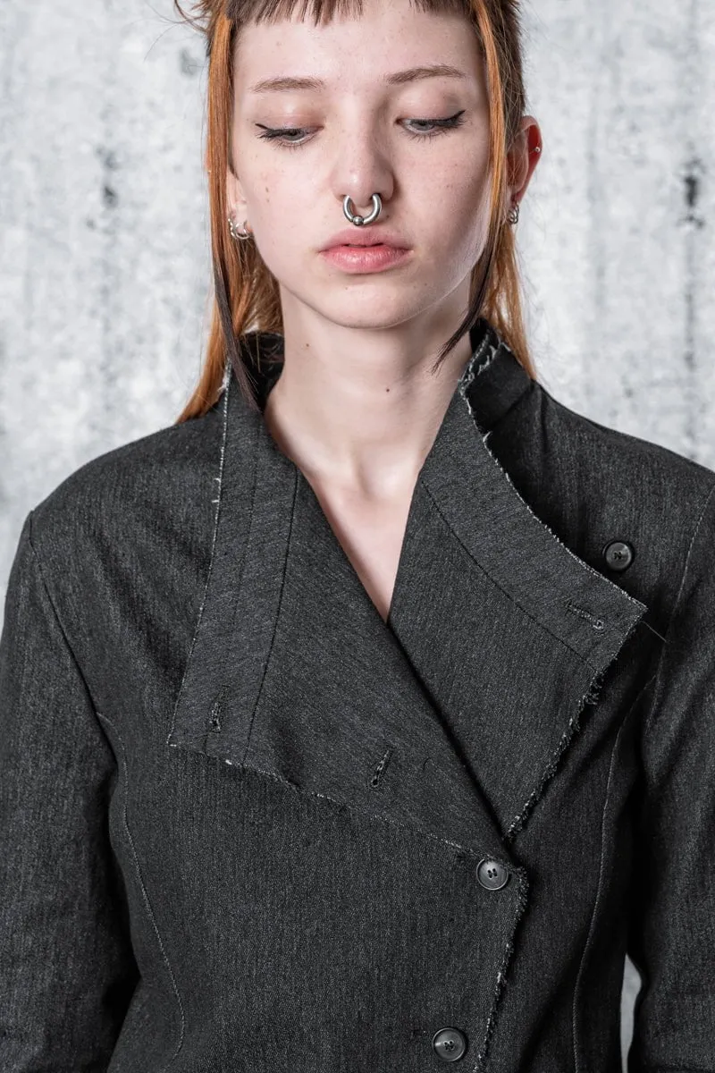 eigensinnig wien | Camus | Außergewöhnliche Jeansjacke für Damen in Grau
