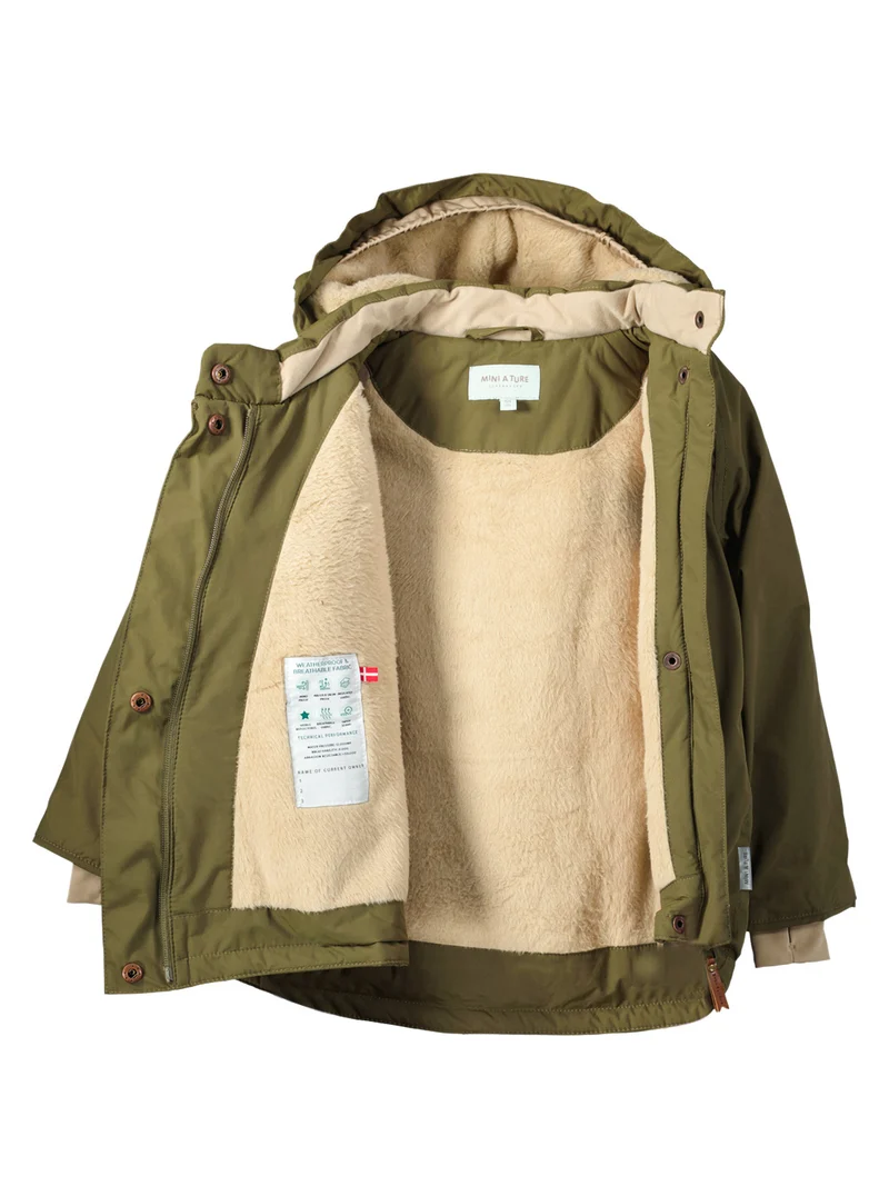 Jacke Wang Olivgrün