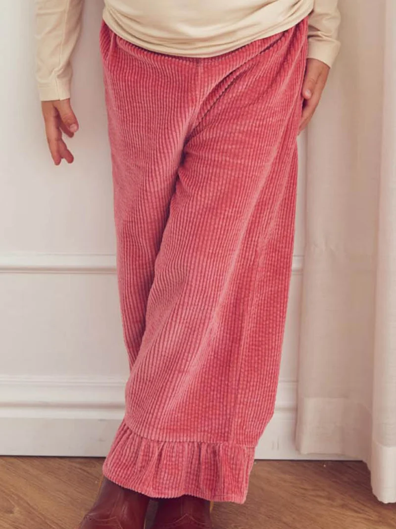 Cordhose Corduroy Rosa