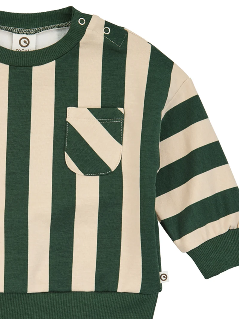 Sweatshirt Stripe Grün