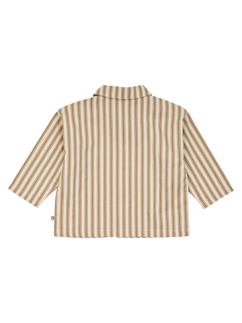 Hemd Woven Stripe Beige