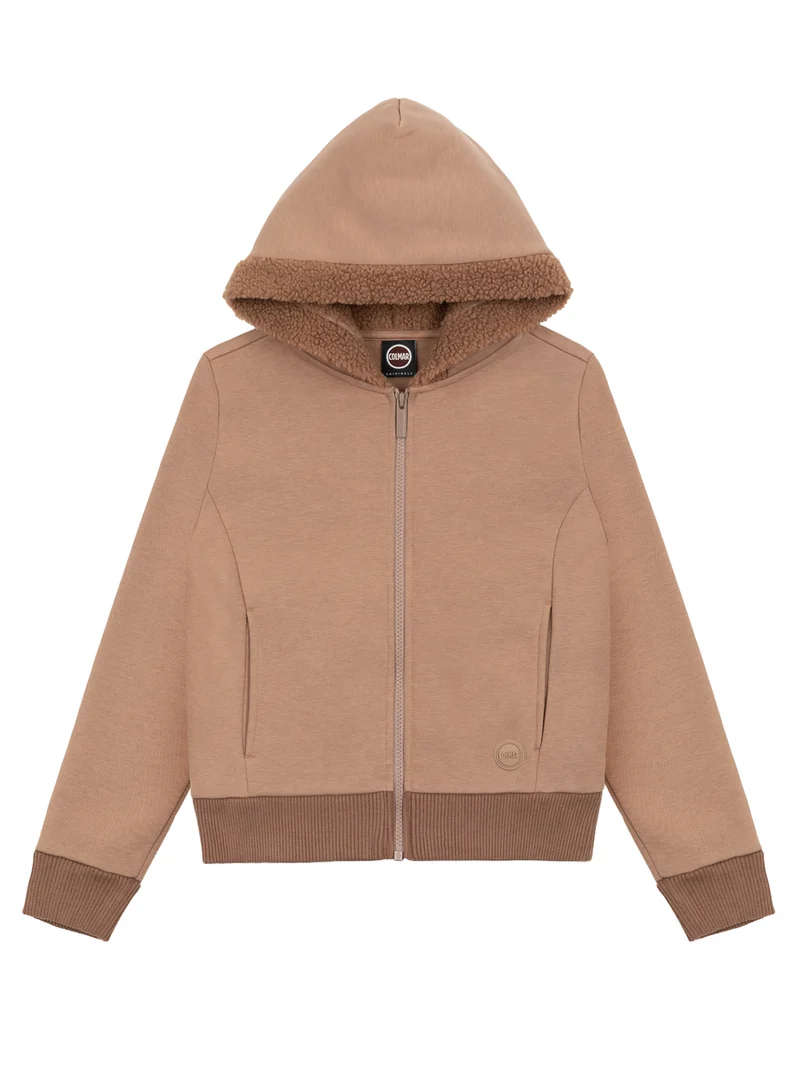 Hoodie Teddy Lined Camel