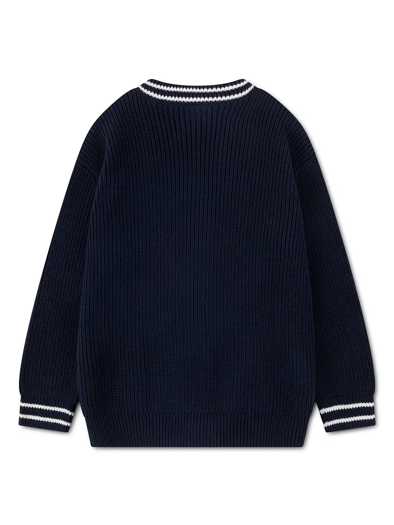 Strickjacke Marineblau