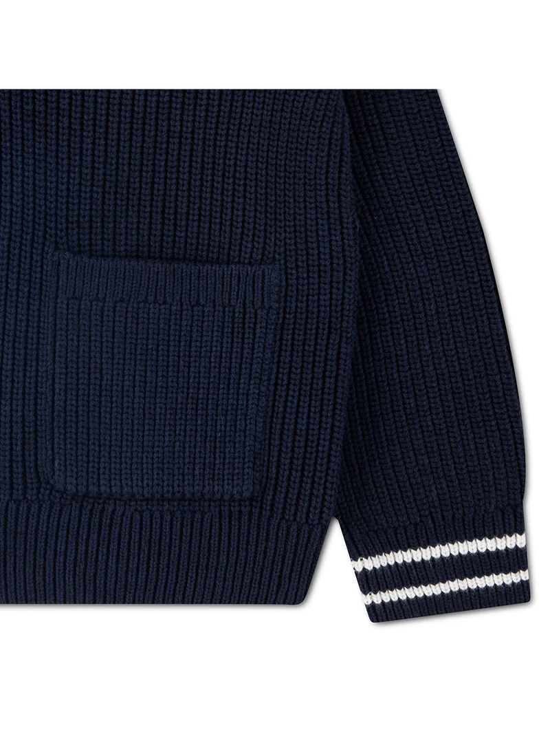 Strickjacke Marineblau