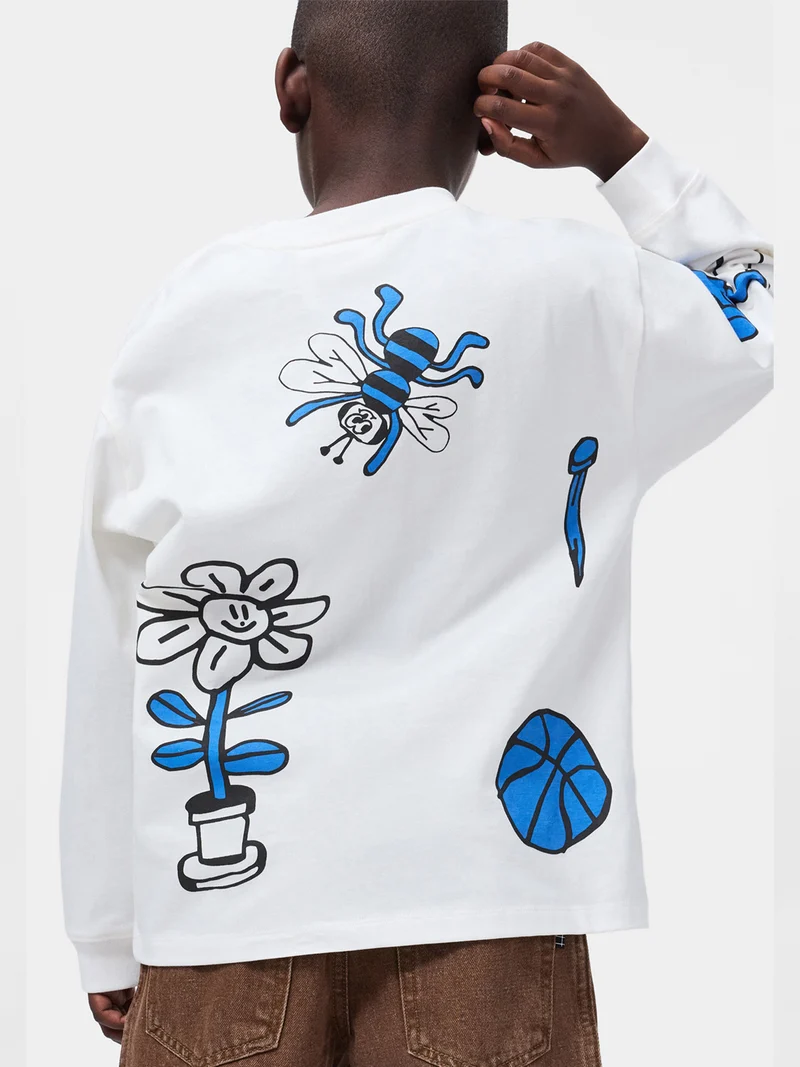 Longsleeve Rube Weiß