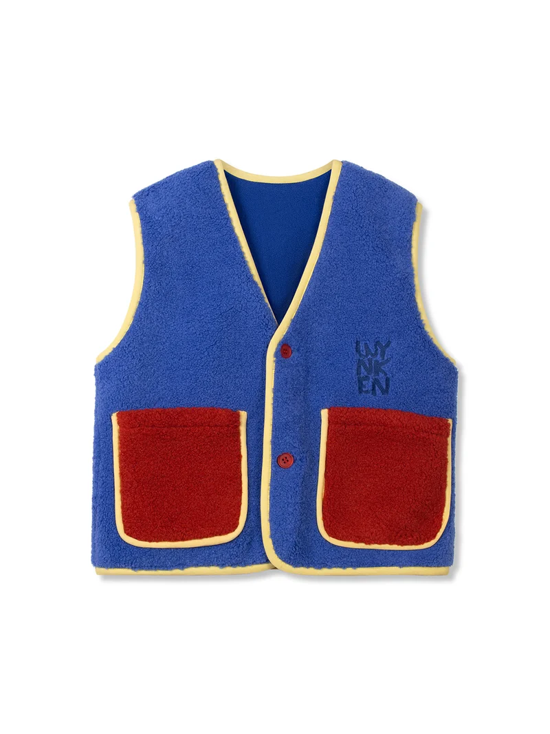 Fellweste Rodeo Faux Fur Blau