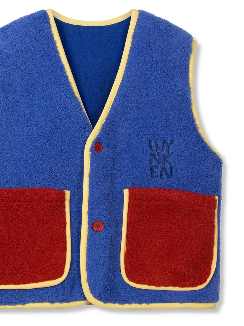 Fellweste Rodeo Faux Fur Blau