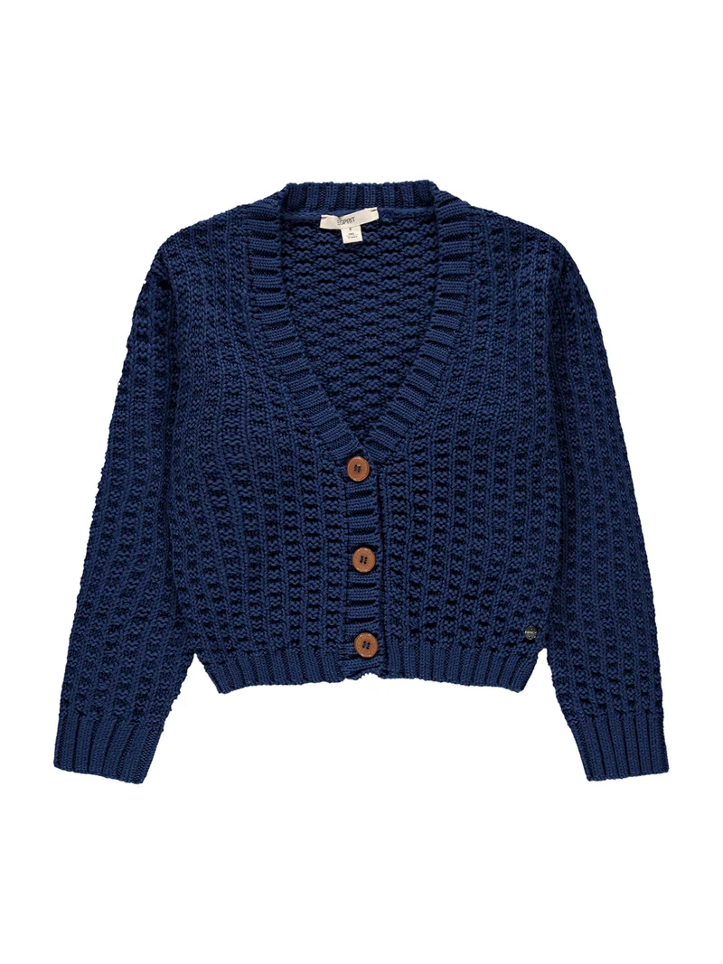 Strickjacke Blau