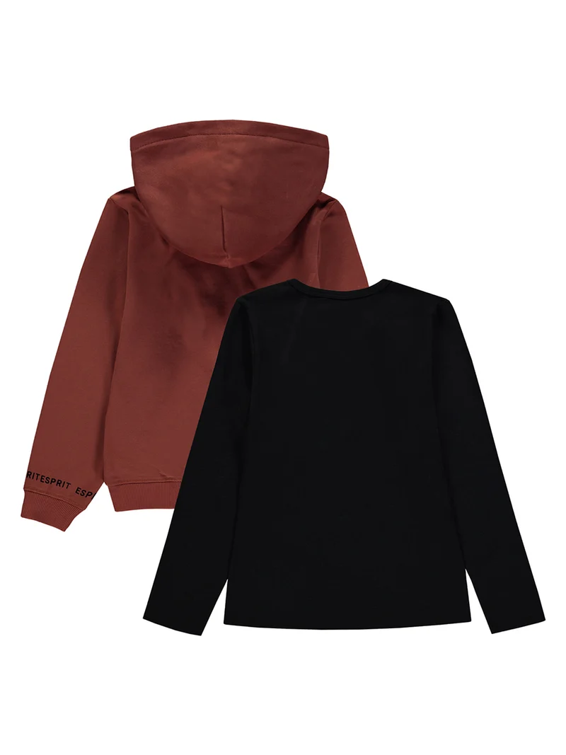 Sweatjacke Braun