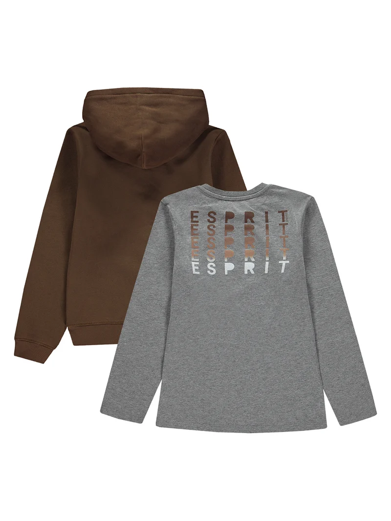 Sweatjacke Braun