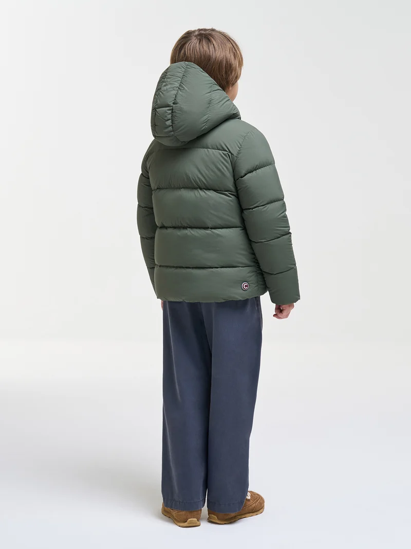 Daunenjacke Reversible Quilted Olivgrün