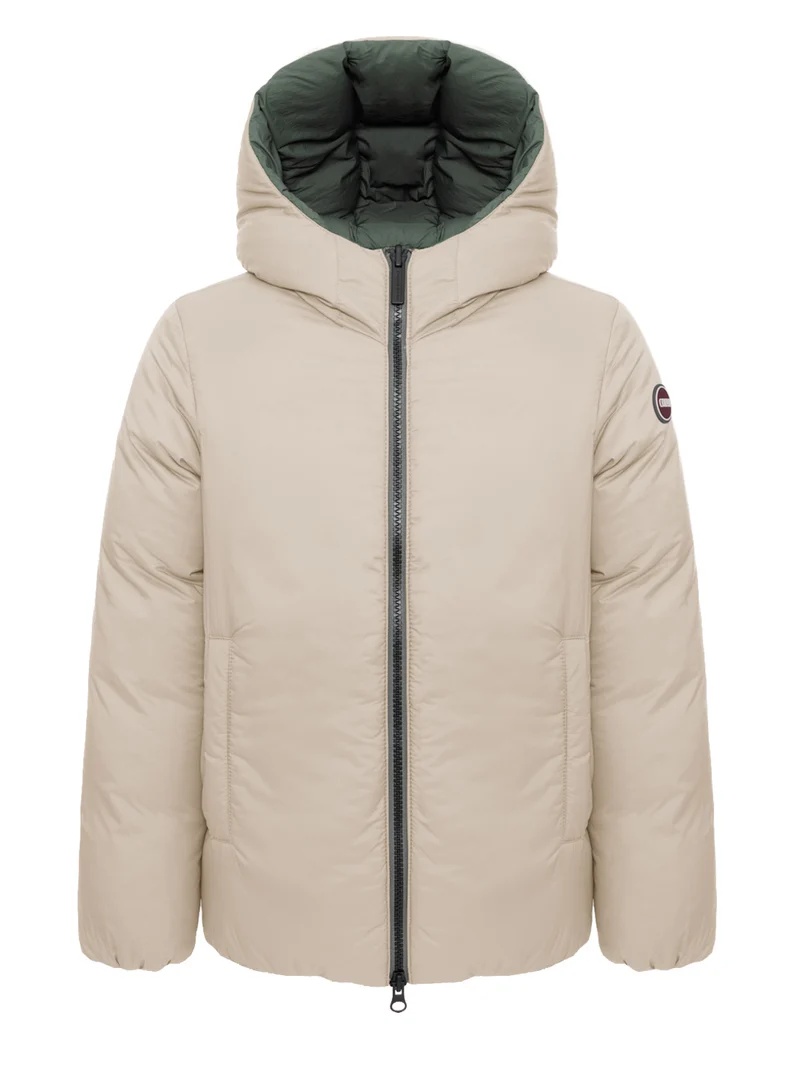 Daunenjacke Reversible Quilted Olivgrün