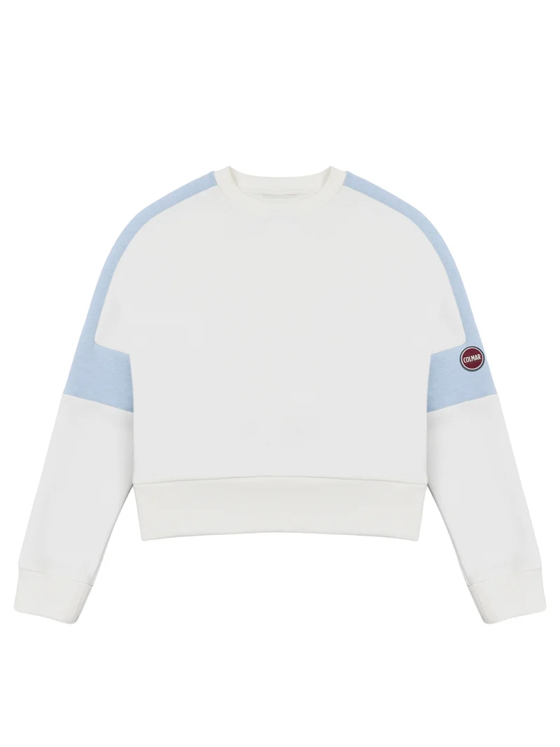 Sweatshirt Bicolour Weiß