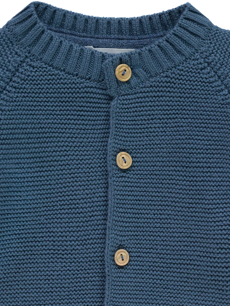 Strickjacke Blau