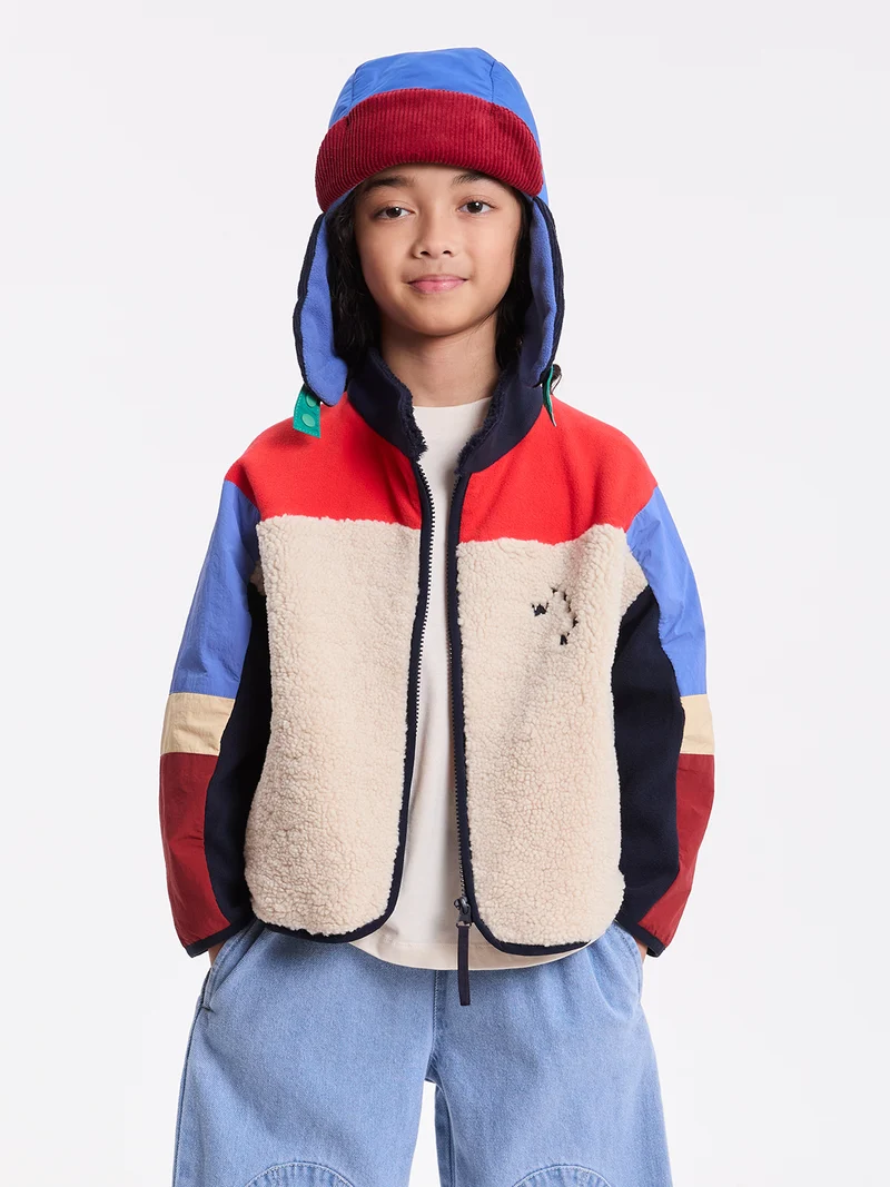 Jacke Mixed Media Mehrfarbig
