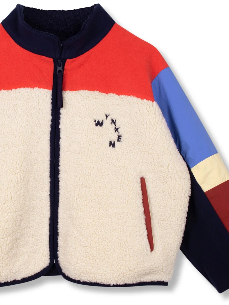 Jacke Mixed Media Mehrfarbig
