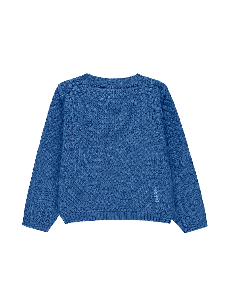 Strickjacke Blau