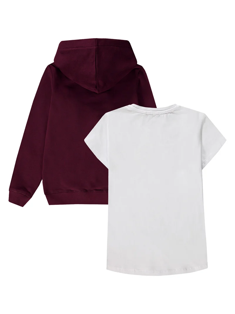 Hoodie Bordeauxrot
