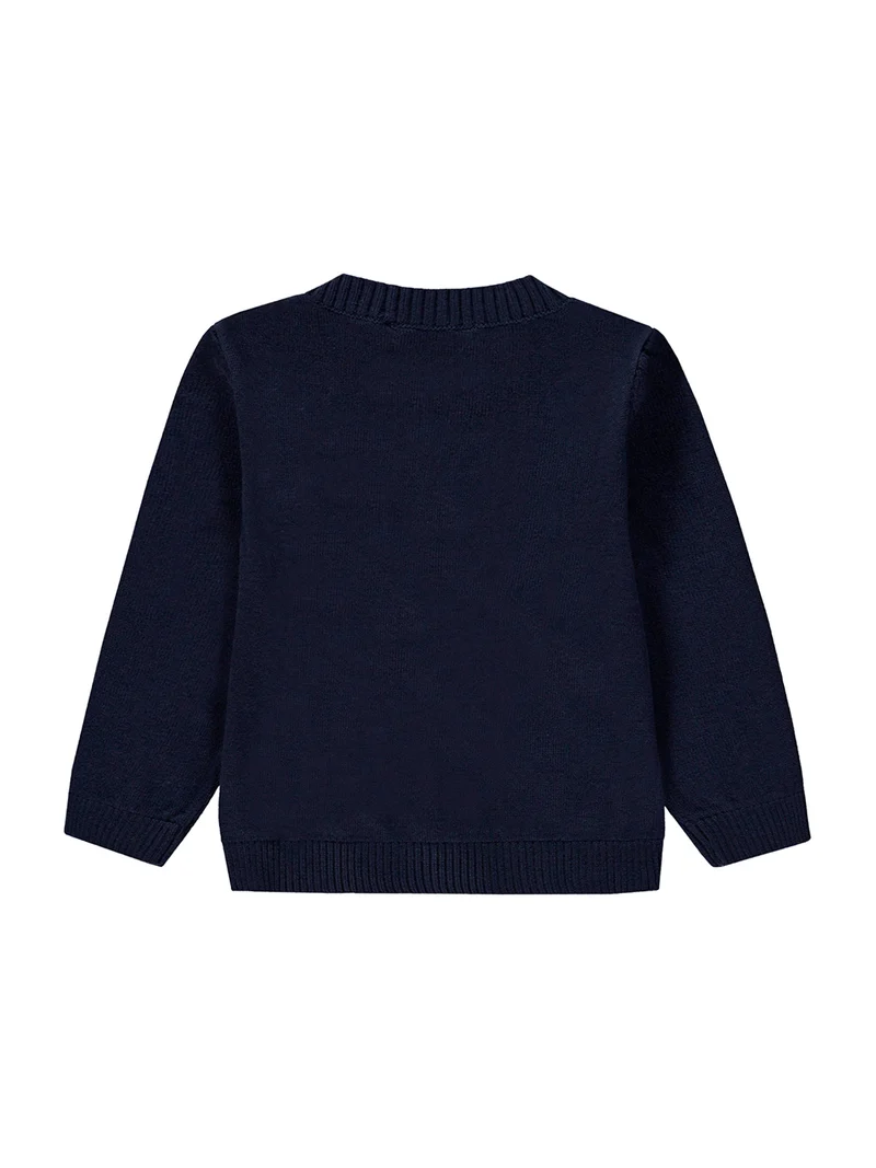 Strickjacke Marineblau