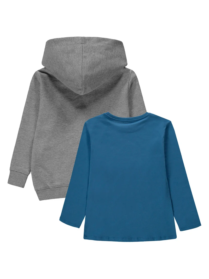 Sweatjacke Grau