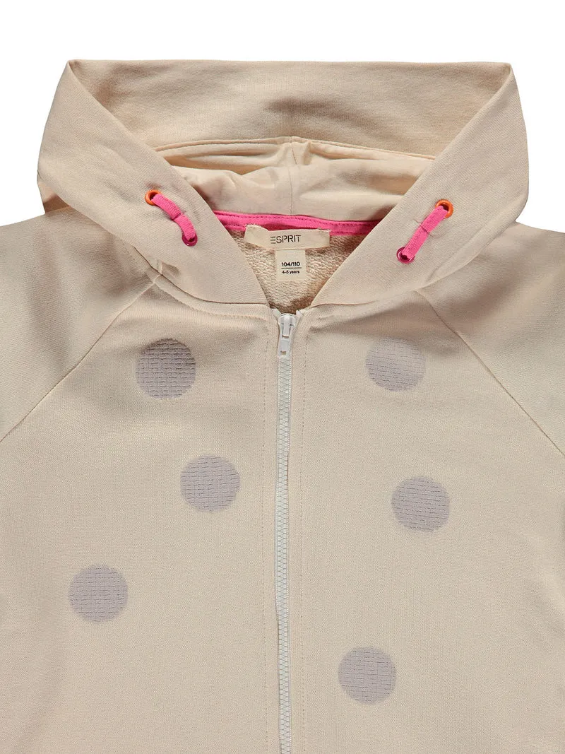 Sweatjacke Beige