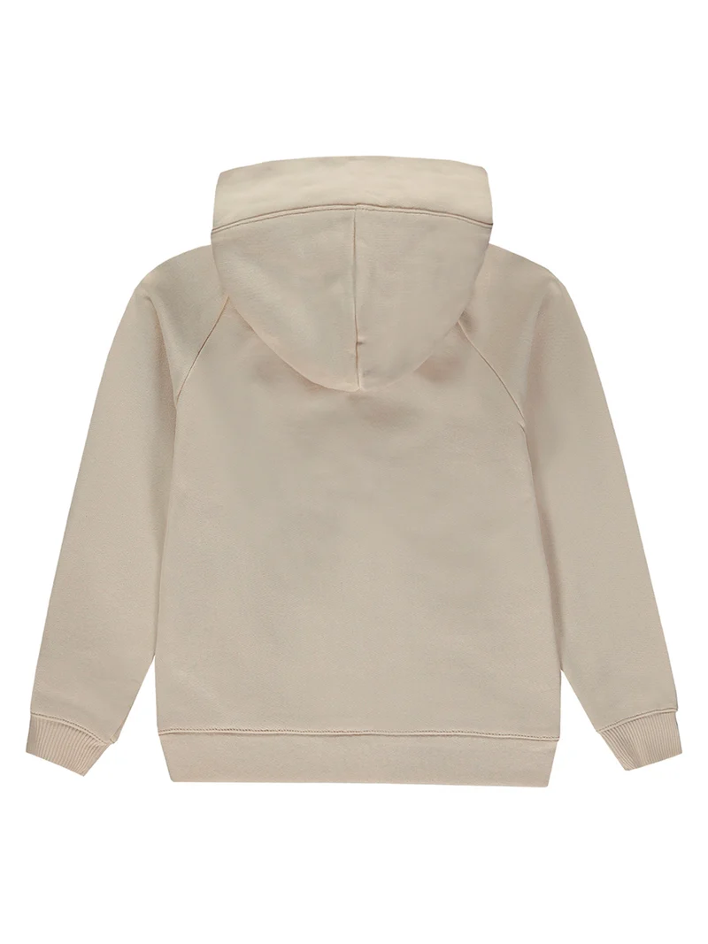 Sweatjacke Beige