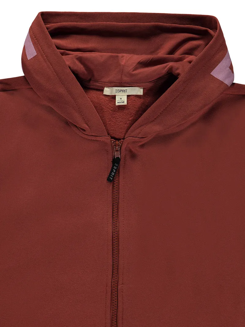 Sweatjacke Braun