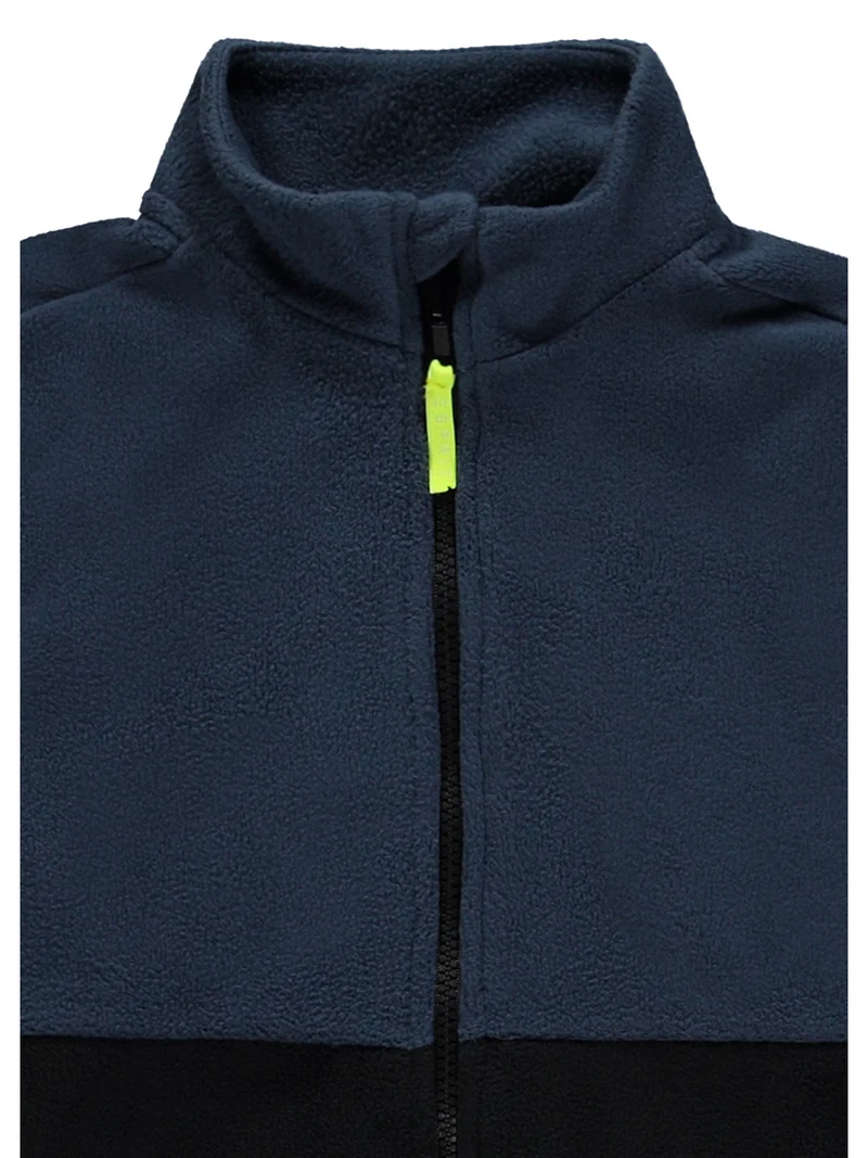 Fleece Pullover Schwarz