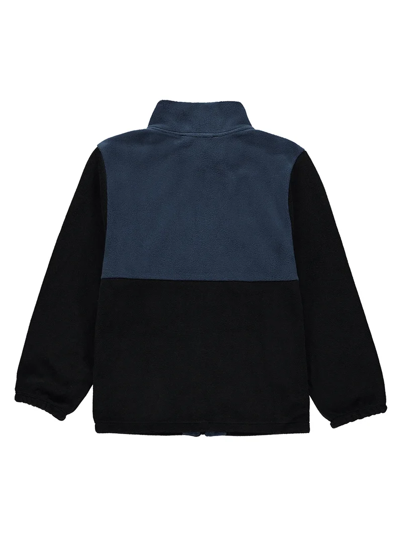 Fleece Pullover Schwarz