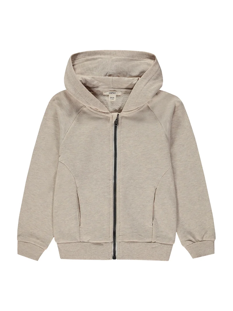 Sweatjacke Beige