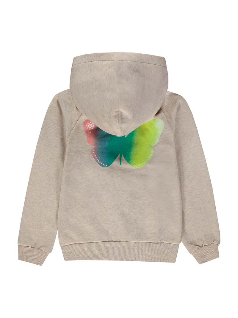 Sweatjacke Beige
