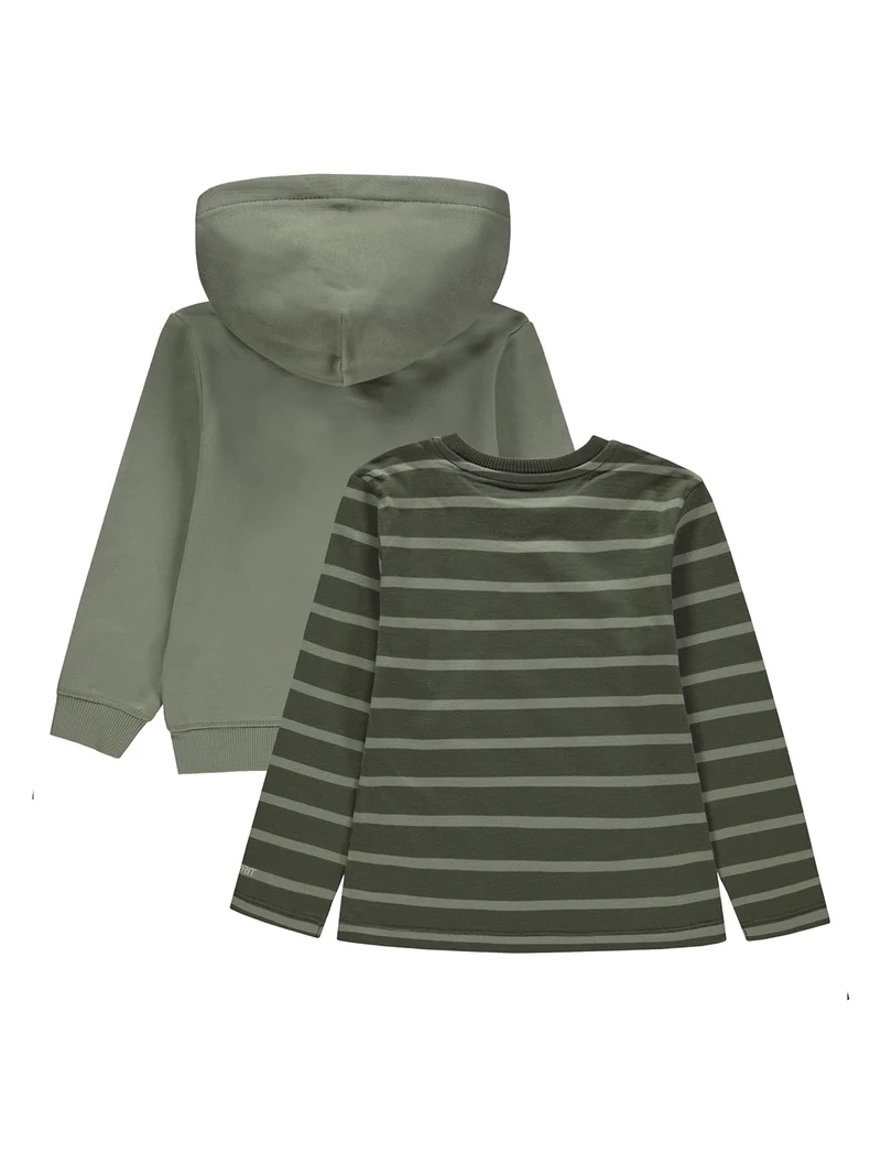 Sweatjacke Khaki