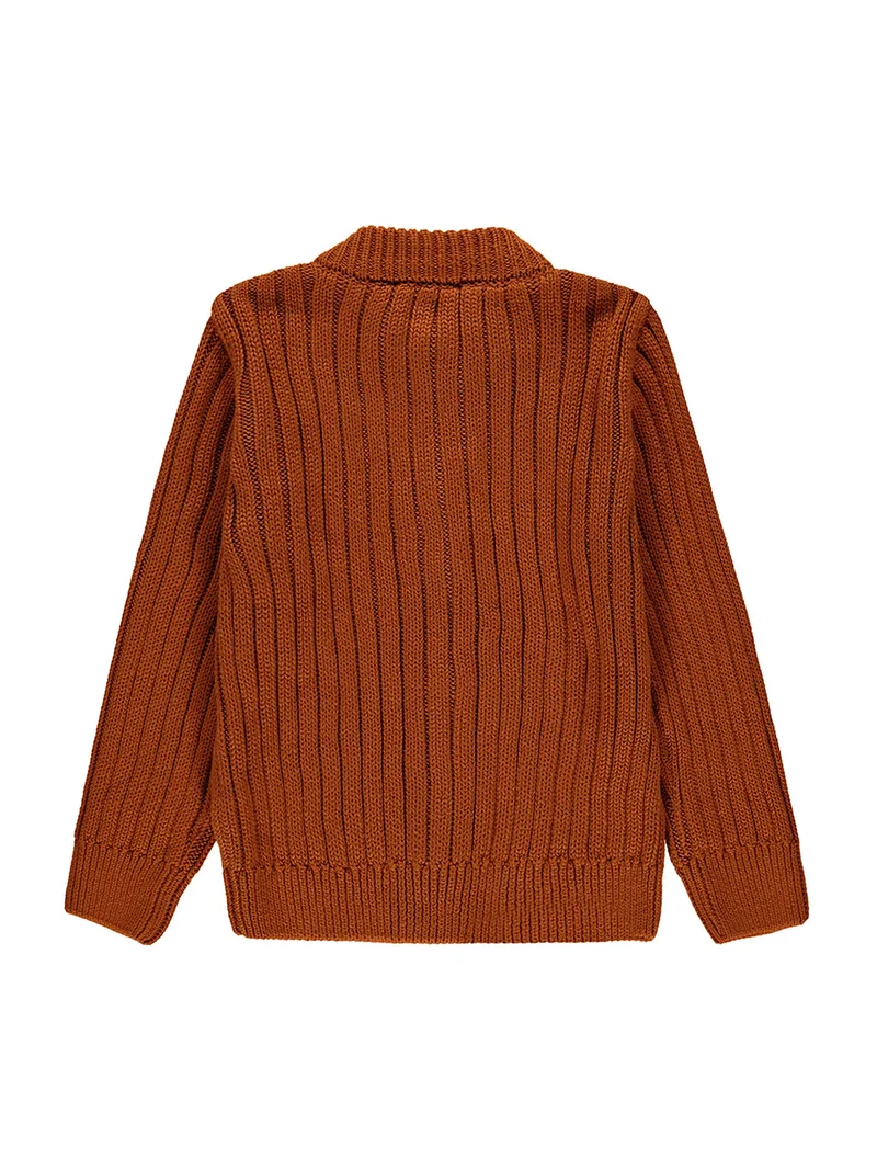Sweatjacke Braun
