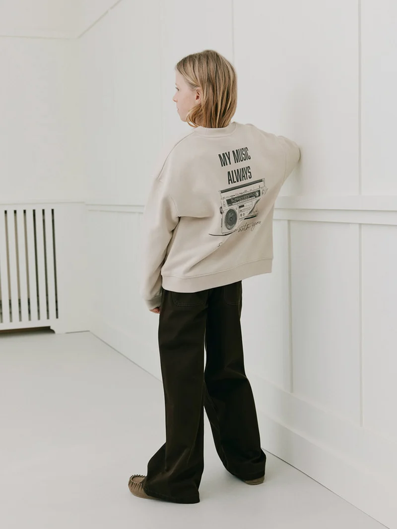 Sweatshirt Elinsy Cremeweiß