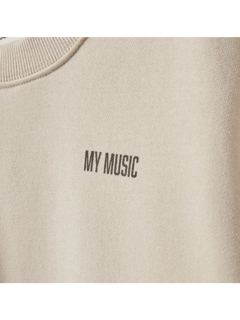 Sweatshirt Elinsy Cremeweiß
