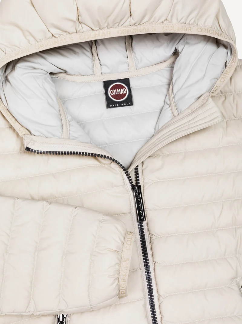 Daunenjacke Cremeweiß