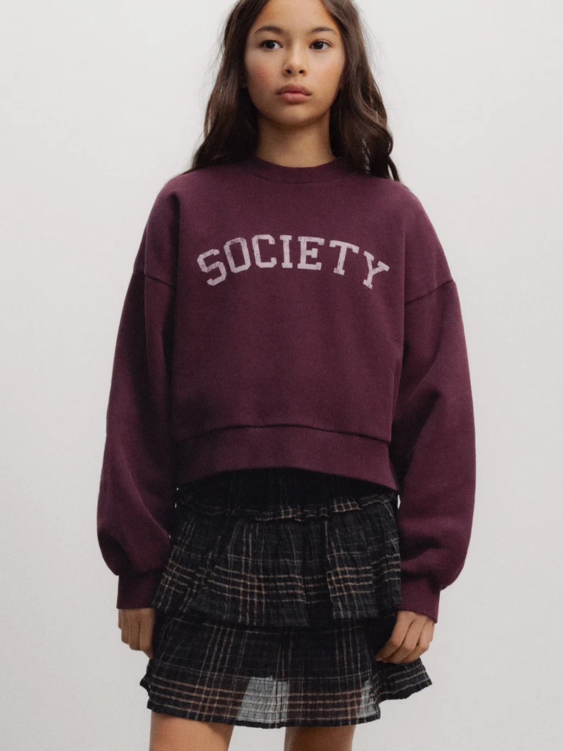 Sweatshirt Lea Bordeauxrot